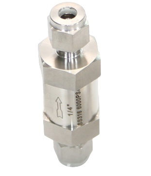 Зворотний клапан високого тиску з нержавіючої сталі. Односторонній клапан